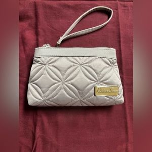 NWT Donna Sharp Platinum Grey Wristlet